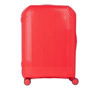 Valentino Trolley Wood Carry on Suitcase Corallo Corail 78cm