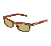 Valentino Unisex Valentino VG0044S 005 Lunettes de soleil Acétate La Havane Vert Carré