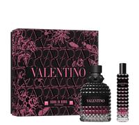 Valentino Parfums pour hommes Uomo Born In Roma IntenseCoffret cadeau Eau de Parfum Vaporisateur Intense 50 ml + Travel Spray Intense 15 ml 65 ml