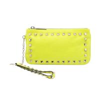 Valentino Vintage, Femme, Pre-owned, Jaune, Taille: ONE Size Pochette en cuir Pre-owned