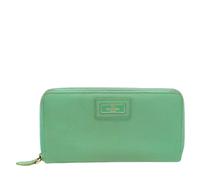Valentino Vintage - Portefeuille Compact Pre-owned - Femme - Pre-owned - Vert - Taille: ONE Size