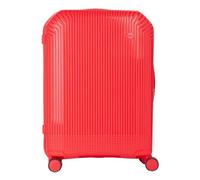Valentino Wood Carry on Suitcase M Corallo