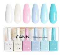 Valentinstag für Maniküre Nageldesign Semi-Permanent Gel Nail Polish - 6 Colours - Milky White, Pink, Blue, Green - VERNIS A ONGLES