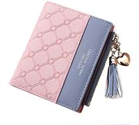 Valentoria Mini Portefeuille Fin à Deux Volets pour Femme avec Fermeture éclair et Poche pour pièces de Monnaie