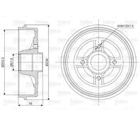 Valeo 237008 Tambour de frein - Dispositif de freinage