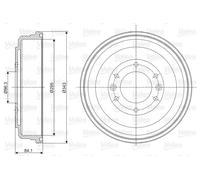 Valeo 237056 Tambour de frein - Dispositif de freinage