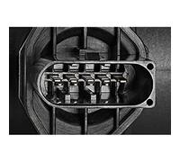 VALEO 253703 Débitmètre de masse d'air Nombres de broches : Forme de la prise : EN FORME DE D Capteur de température de l'air intégré : NON Type de montage : BOSCH