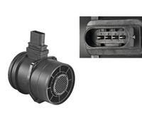 VALEO 253738 Débitmètre de masse d'air Nombres de broches : Forme de la prise : EN FORME DE D Capteur de température de l'air intégré : NON Type de montage : BOSCH