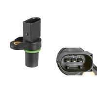 Valeo Capteur d'angle de vilebrequin 254069 – 3 broches, fiche D-shape, Hall, sonde 28 mm