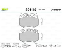 VALEO 301119 Kit de plaquettes de frein, frein à disque pour CITROËN,PEUGEOT