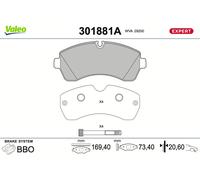 VALEO 301881A Kit de plaquettes de frein, frein à disque pour MERCEDES-BENZ,VW