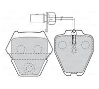 Valeo 302333 Kit de plaquettes de frein - frein à disque -Dispositif de freinage