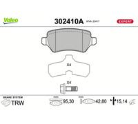 VALEO 302410A Kit de plaquettes de frein, frein à disque pour OPEL,VAUXHALL