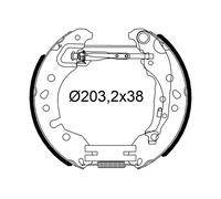 Valeo 554988 Jeu de mâchoires de frein - Dispositif de freinage