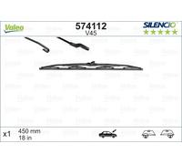 VALEO 574112 Essuie-Glace Lame pour , Abarth, Alfa Romeo, Audi, Autobianchi,