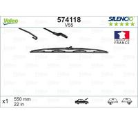 VALEO 574118 Balai d'essuie-glace pour ALPINE,ASTON MARTIN,AUDI,BMW,CHEVROLET,CH