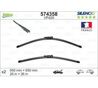 Valeo Balai d'essuie-glace Silencio Xtrm VF420 650 mm Avant 2 pièces