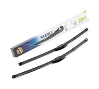 VALEO Silencio Essuie-glace - VF366 - Kit de Balais d'Essuie-glace Plats 550 mm / 550 mm d'Origine de Haute performance, Visibilité Supérieure sur la Route - Avant - Lot de 2 Balais - 574466
