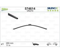 Balai d'essuie-glace VALEO Silencio Xtrm VR270, 280mm, Arrière, 1 Pièce