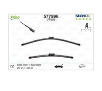 Valeo 577896 Essuie-Glace Avant Pour Audi Q7 Jaguar I-Pace Bentley Bentayga
