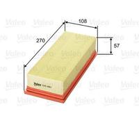 VALEO 585082 Filtre à air pour FORD KA (RU8) pour FIAT 500 (312) PANDA (169)
