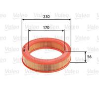 VALEO 585650 Filtre à air pour RENAULT 4 (112) SUPER 5 (B/C40)