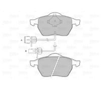 Valeo 598489 Kit de plaquettes de frein; Dispositif de freinage