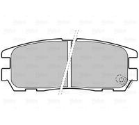 Valeo 598507 Kit de plaquettes de frein; Dispositif de freinage