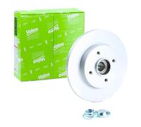 VALEO Disque de frein peint 675409, Boîte de 1 disque plein, Essieu arrière - Qualité et design similaires à l'OE