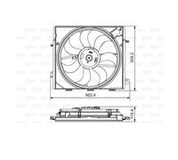 Valeo 696873 Ventilateur De Refroidissement Moteur Pour Renault Espace V JR