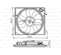 VALEO 698582 Ventilateur - refroidissement du moteur