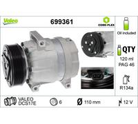 VALEO 699361 Compresseur, climatisation pour ,NISSAN,RENAULT,VAUXHALL