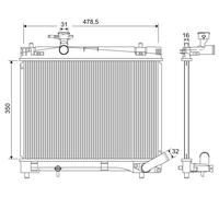 VALEO 701216 Radiateur du moteur