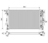 VALEO 701222 Radiateur, refroidissement du moteur pour MERCEDES-BENZ,MERCEDES-BE