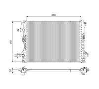 VALEO 701240 Radiateur, refroidissement du moteur pour RENAULT