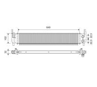 VALEO 701362 Radiateur, refroidissement du moteur pour AUDI,SEAT,SKODA,VW