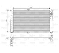 Valeo 701602 Radiateur - refroidissement du moteur Refroidissement