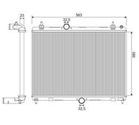 VALEO 701957 Radiateur, refroidissement du moteur pour CITROËN,PEUGEOT
