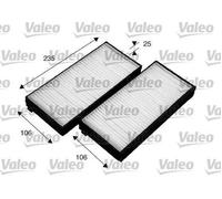 VALEO 715523 Filtre d'habitacle à particules pour KIA RIO Break (DC)