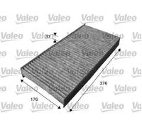 VALEO 715613 Filtre d'habitacle à charbon actif pour FIAT Scudo (270, 272)