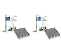 VALEO-715723-Filtre, air de l'habitacle-PROTECT - Filtre à pollen avec charbon actif - Protection contre le pollen, la poussière, les bactéries, les gaz et les mauvaises odeurs (Lot de 2)