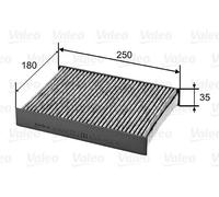 VALEO 715820 Filtre, air de l'habitacle pour NISSAN,RENAULT