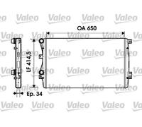 VALEO 732872 Radiateur, refroidissement du moteur pour AUDI,SEAT,SKODA,SKODA (SV