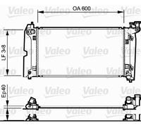 VALEO 734711 Radiateur, refroidissement du moteur pour TOYOTA