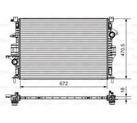 VALEO 735550 Radiateur, refroidissement du moteur pour FORD,VOLVO