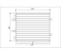 VALEO 814172 Condenseur, climatisation pour OPEL,RENAULT,VAUXHALL