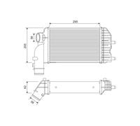 VALEO 817632 Intercooler, échangeur pour CITROËN,FIAT,PEUGEOT