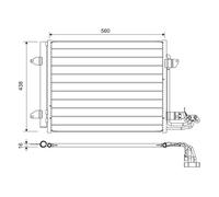 VALEO 817806 Condenseur, climatisation pour VW