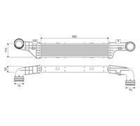 VALEO 817907 Intercooler, échangeur pour MERCEDES-BENZ