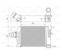 VALEO 818343 Intercooler, échangeur pour DACIA,RENAULT